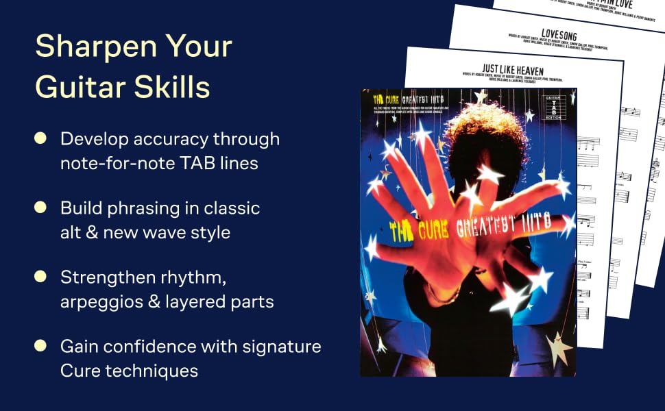 Amazon.com: The Cure Greatest Hits | Guitar Tab Songbook with