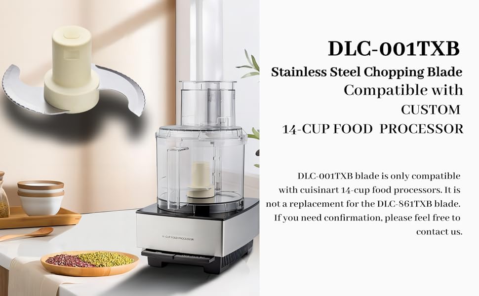 DLC001TXB Main Stainless Steel Chopping Blade Fit for