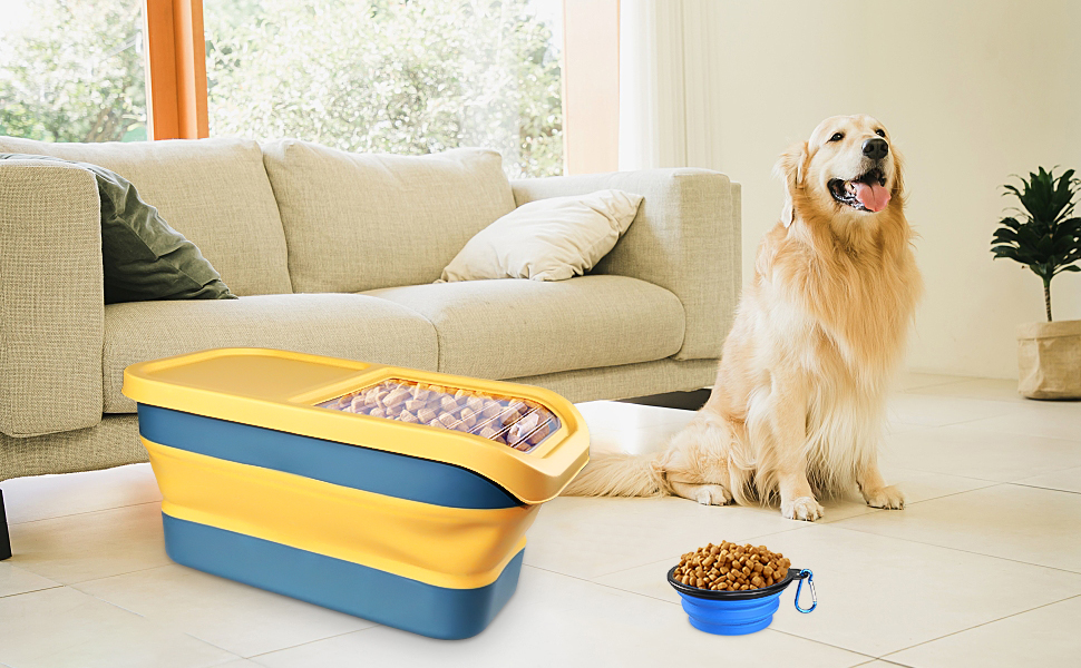 Pet Supplies Collapsible Dog Food Storage Container, Dog Food