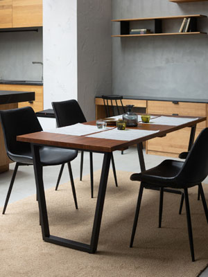 Amazon｜エムール ダイニングテーブル テーブル HEIM ブラウン