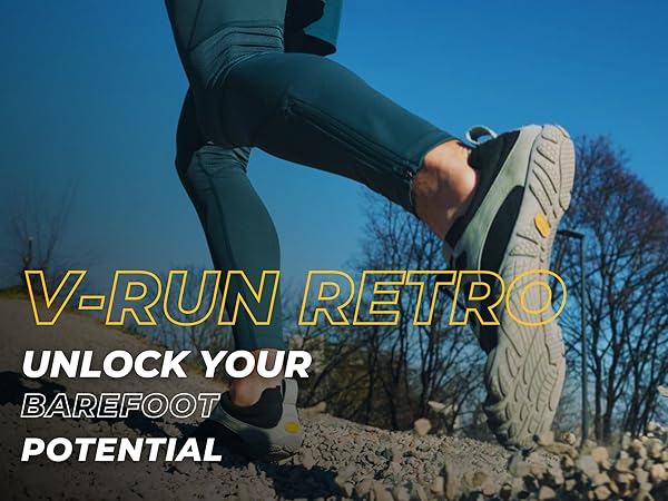 Amazon.com | Vibram Men's FiveFingers V-Run Retro, Black