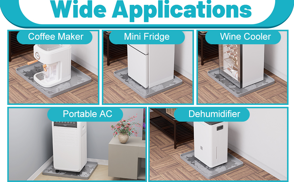 non-slip large drip tray with raised edges