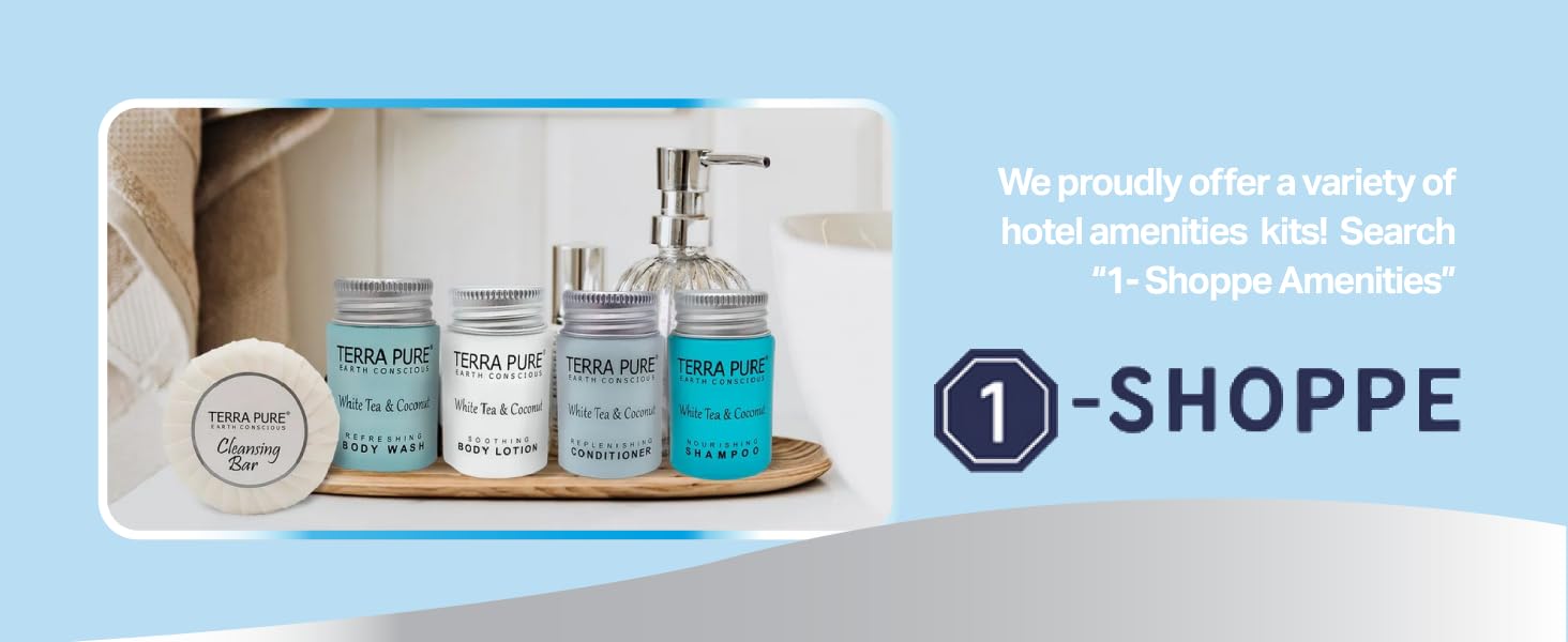 Terra Pure Hotel Soaps and Toiletries Bulk Set 
