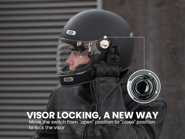 S✩ Amazon.com: ILM Full Face Motorcycle Helmet Retro for Adult
