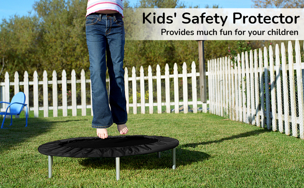 joyibay Trampoline Spring Cover Black, Round Trampoline