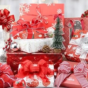 Amazon.com: KLTRIBBON Red Wired Satin Ribbon Double Sided