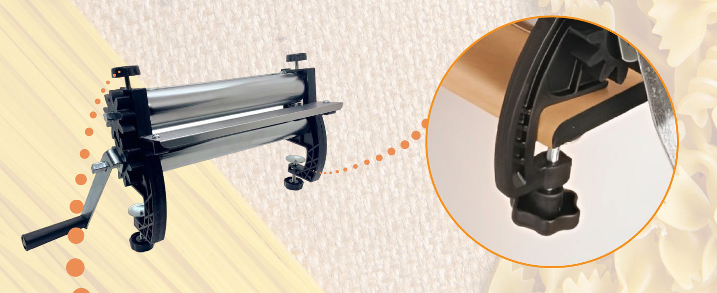 Cilindro de macarrão pastel lasanha Rolo Massas Artesanais Máquina Laminadora Esticador Espaguete