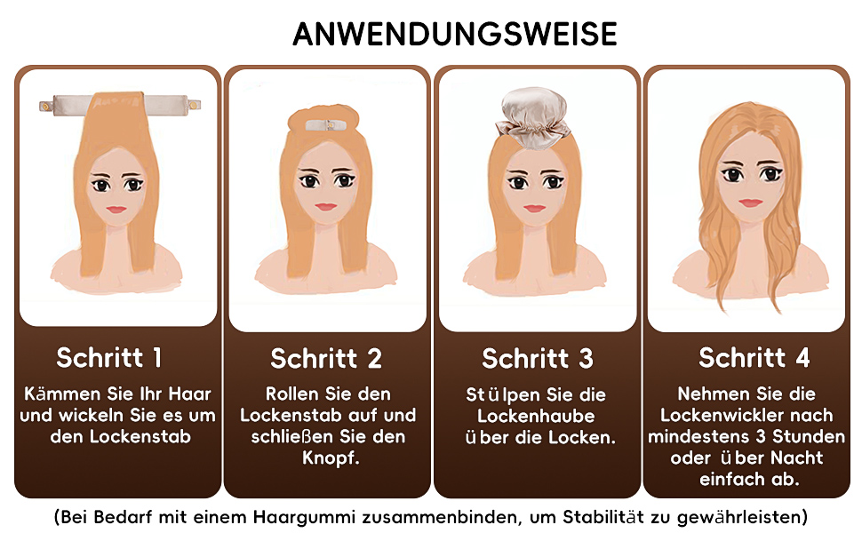 Krullen zonder hitte, haarspelden 's nachts met haarspeld, antislip, haarhaarkrullers 's nachts