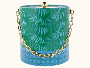 bar cart accessories blue cute coaster beachy nautical party glass martini gold shaker