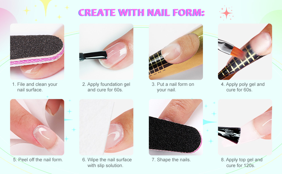 poly nail gel kit