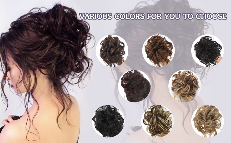 TOPCOT Messy Bun Claw Clip Messy Bun Hair Piece Tousled