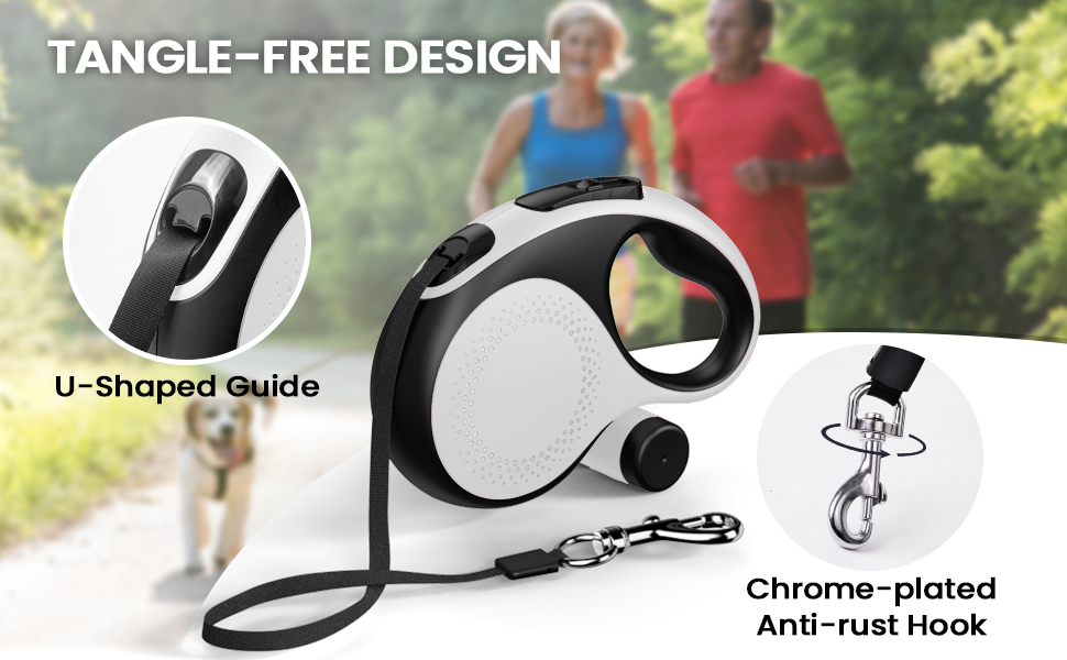 Retractable Dog Leash with Poop Bag Holder, Douexio 26ft