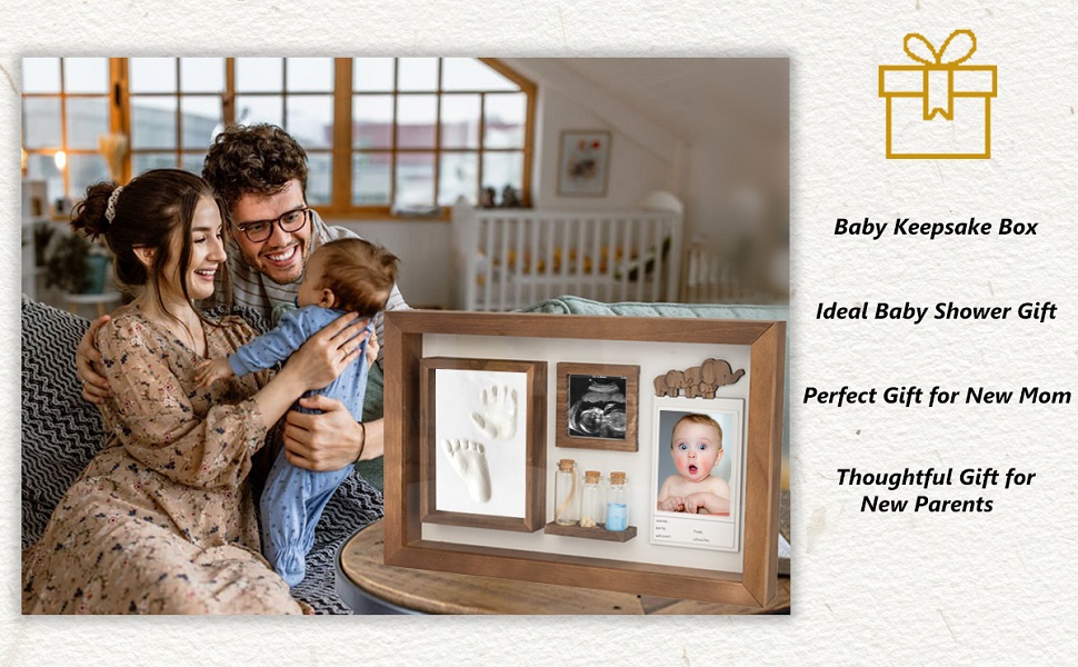 baby footprint handprint frame baby hand and footprint kit best gifts for expecting mom mom to be