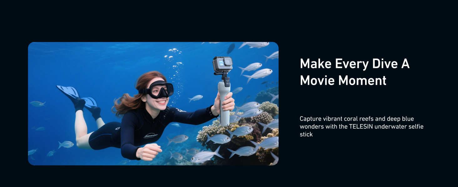 Underwater Bluetooth Gopro Selfie Stick