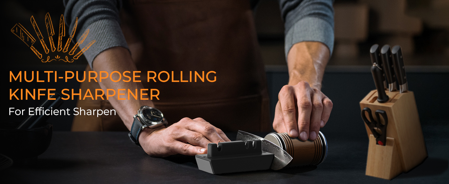 Rolling Knife Sharpener Knife Sharpening Kit with