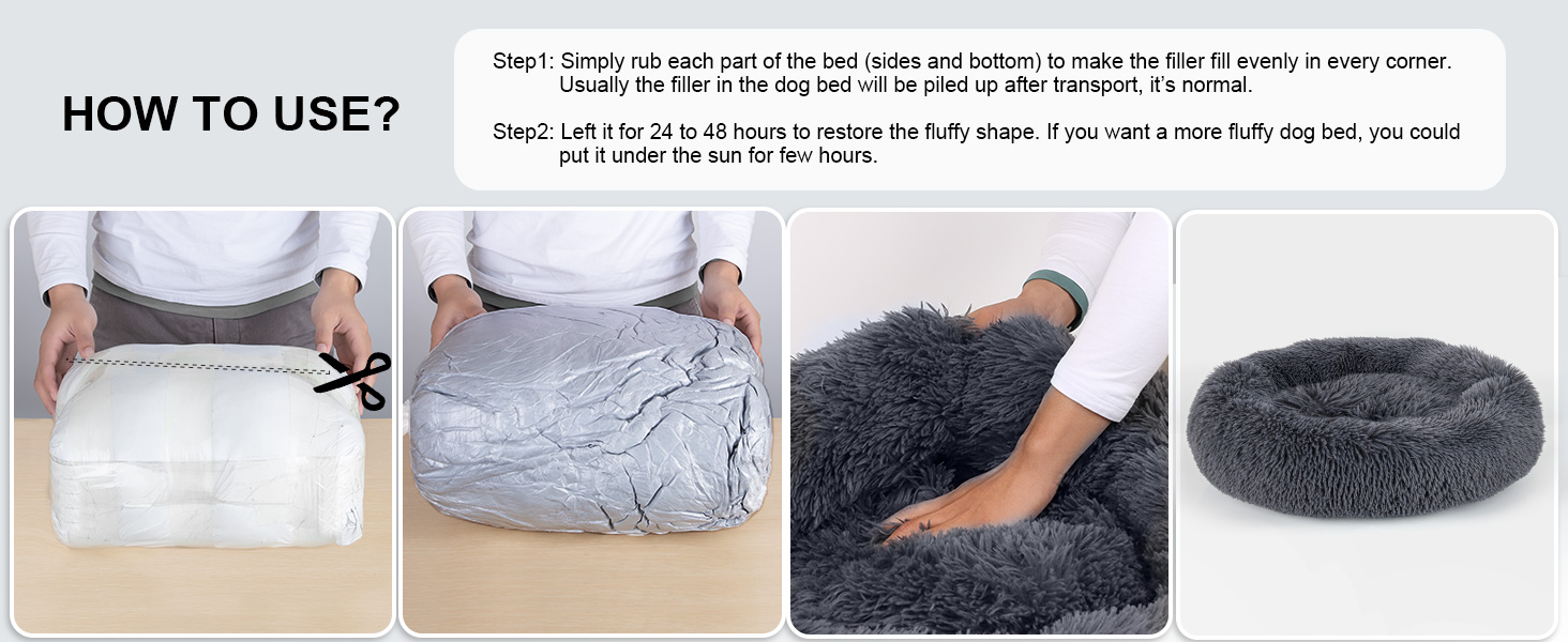 Dog bed,Calming Dog Bed, large dog bed,pet bed,donut dog bed,calming dog bed, dog bed for large dog