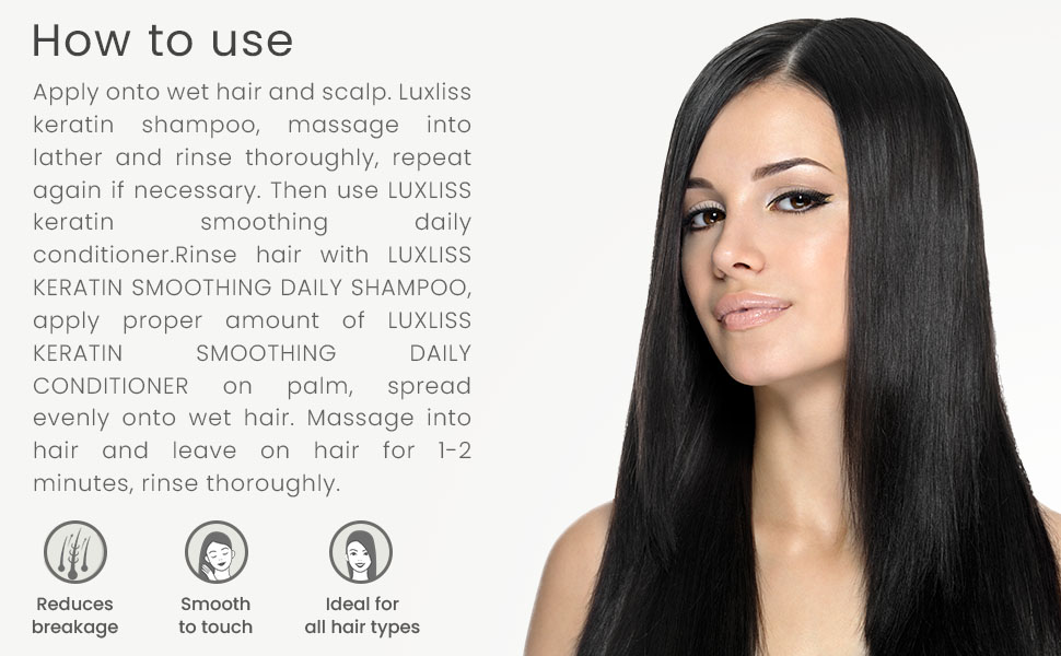 Buy Luxliss Keratin Dailycare Shampoo Conditioner and Serum Treatment