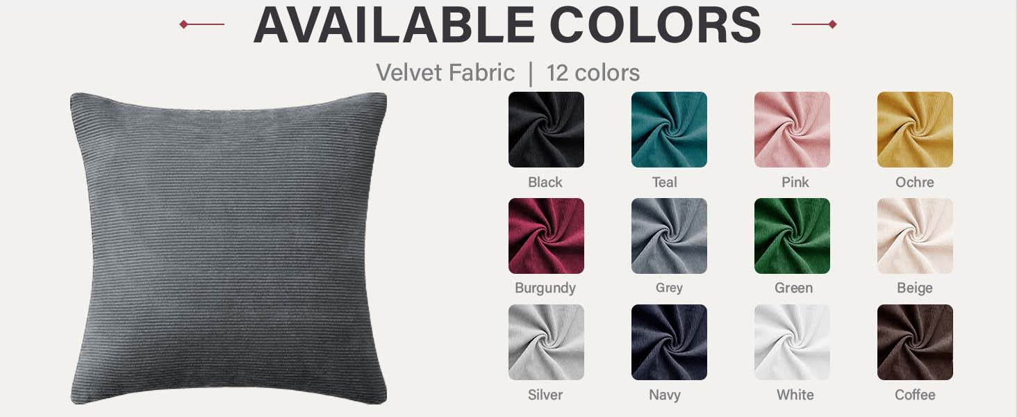 STRIPE VELVET CUHION COVER