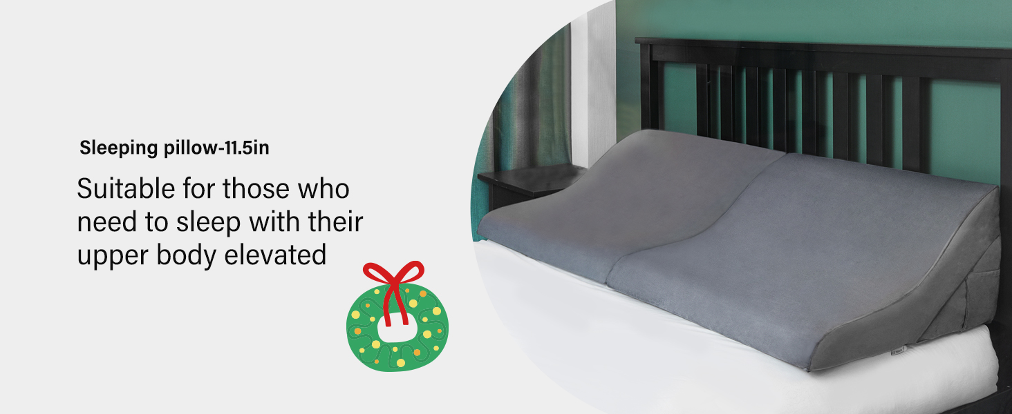 Vekkia Headboard Bed Wedge Pillow Set Foam, Adjustable