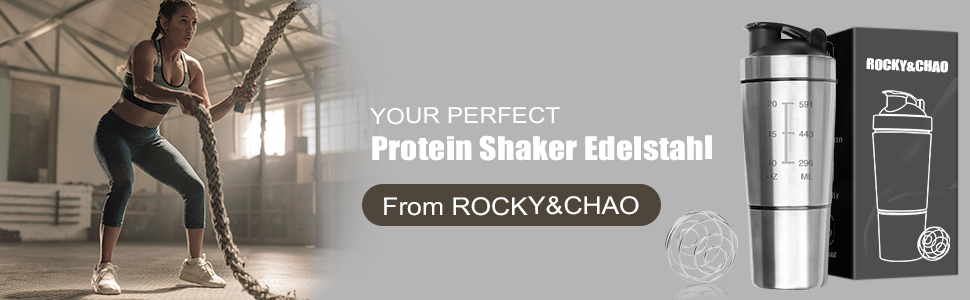Protein Shaker Edelstahl