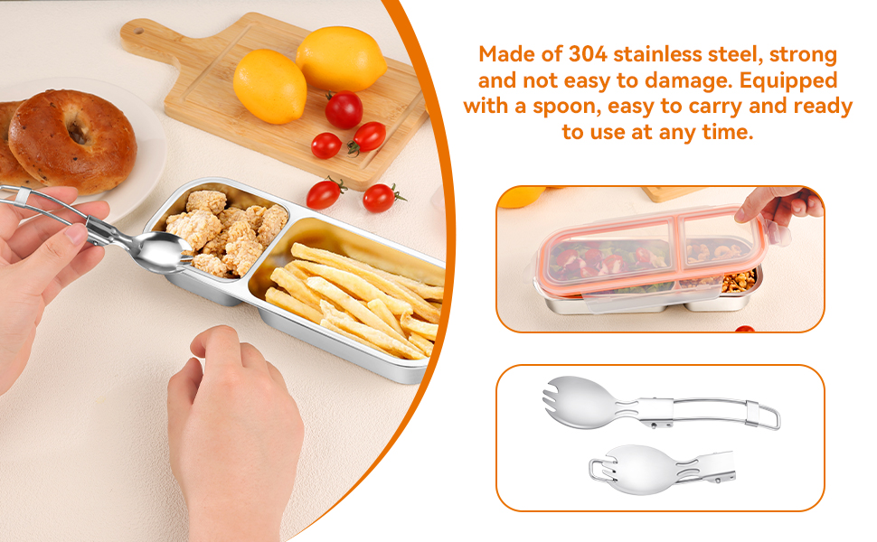 Stainless Steel Snack Containers with Lids