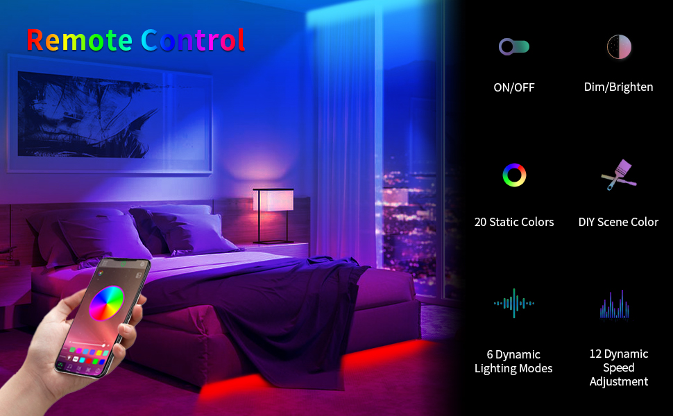 100ft Led Lights, 30m Kiko Ultra Long RGB 5050 RGB Led Lights for