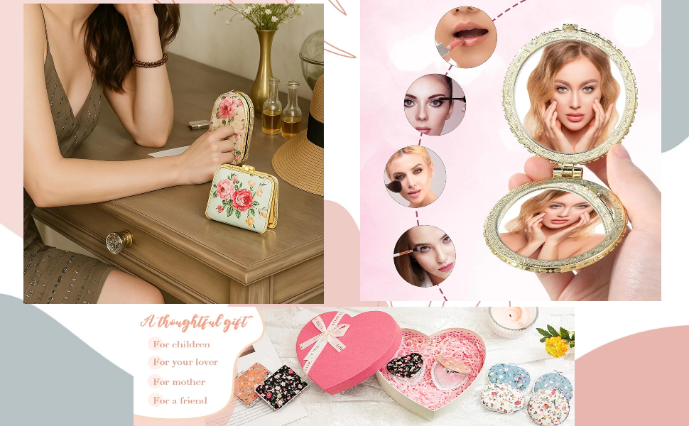 small pocket mirror purse compact mirrors mini mirror for purse foldable mirror mirror compact