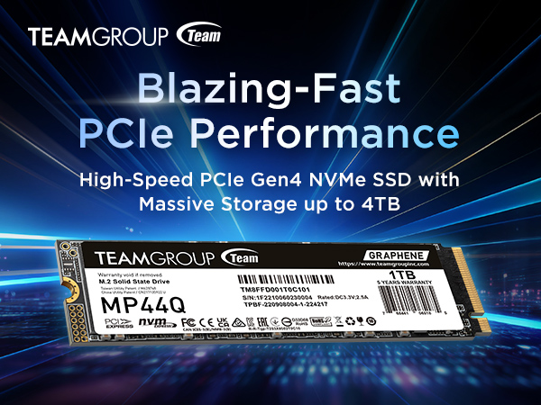 Amazon.com: TEAMGROUP MP44Q 1TB SLC Cache Gen 4x4 M.2 2280
