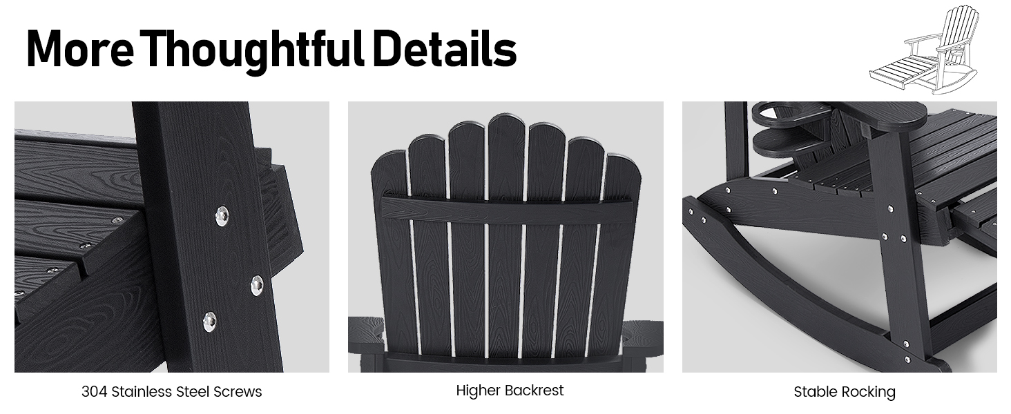 Adirondack Rocking Chair