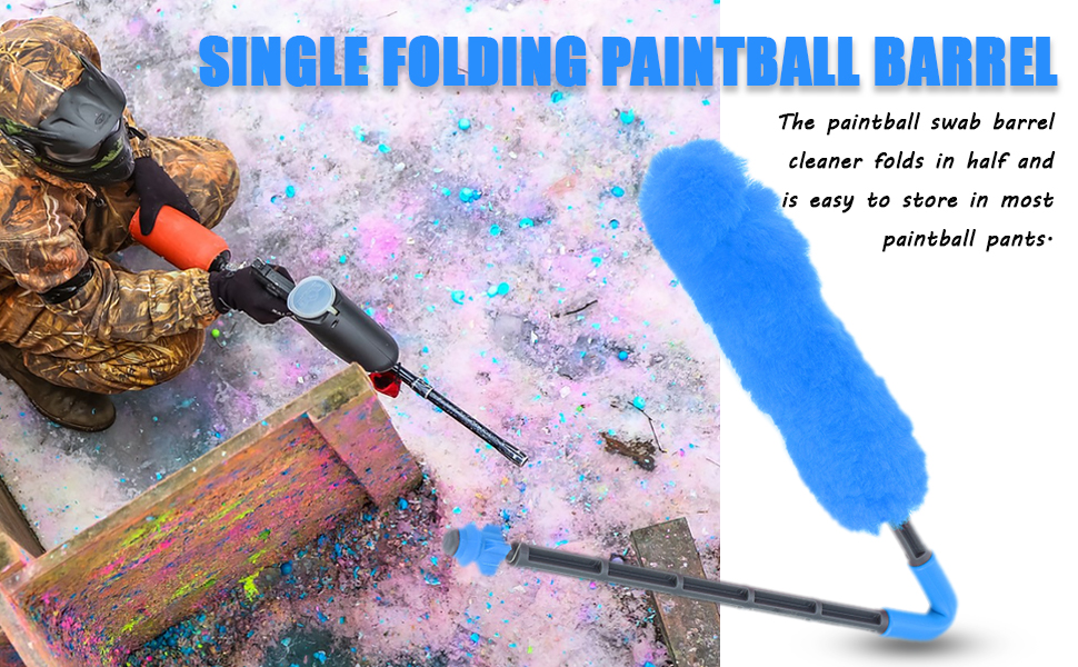 SHYEKYO Paintball Barrel Maid Swab,Wool Exalt Paintball