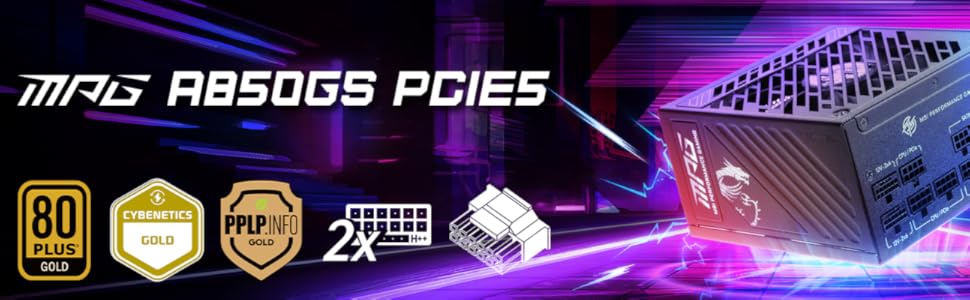 MSI MPG A850GS PCIE5 / 2025年2月21日発売 MPG A850GS PCIE5 | Power Supply｜MSI