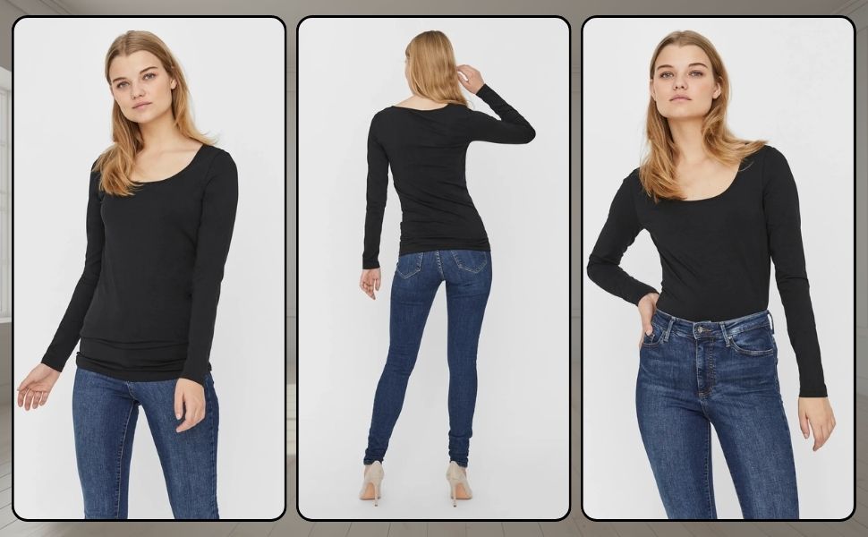 Round Neck T-shirt Top Tees