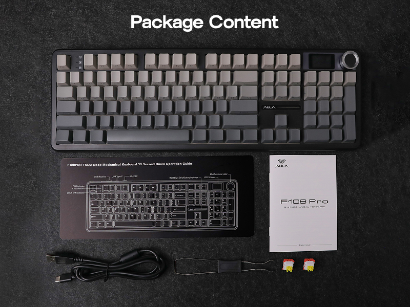 F108 PRO Full Size Wireless Mechanical Keyboard