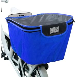 ターキー！三点セットカゴ　カバー　ボックス キアーロ 自転車 前かごカバー 大きい荷物も入る巾着型 安全