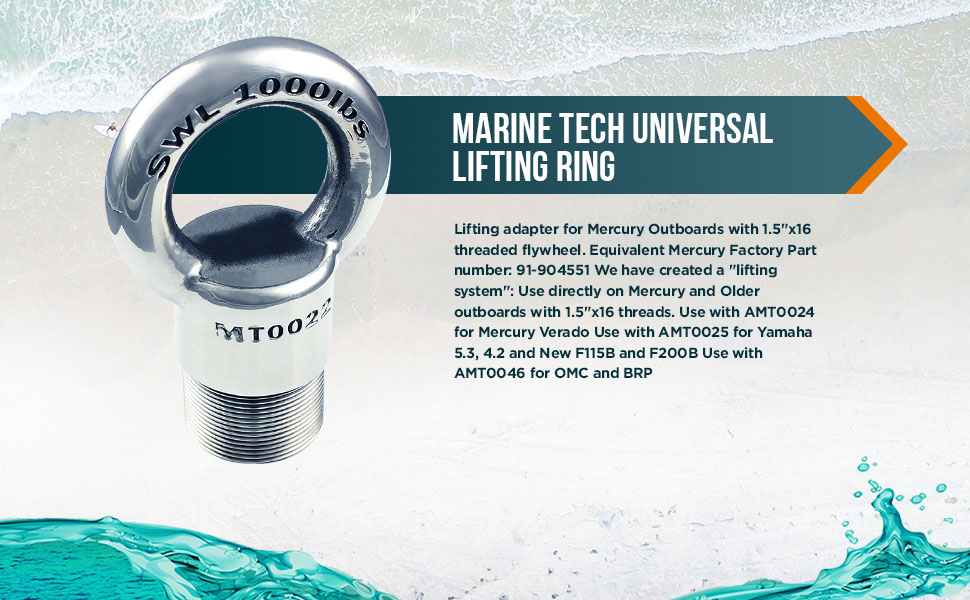 Marine Tech Tools Mercury Lifting Ring — Universal Lifting System