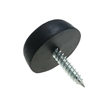 Screw on rubber feet