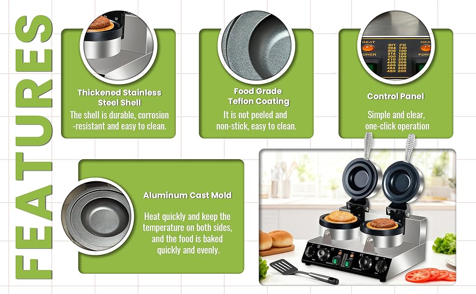 Commercial Hamburger Press