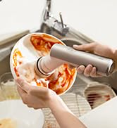 HOTO Electric Spin Scrubber, IPX7 Full Body Waterproof Dish Scrubber Brush, Cordless Bathroom Cle...