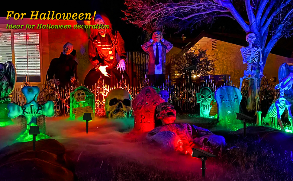 CREPOW Solar Spot Lights Outdoor