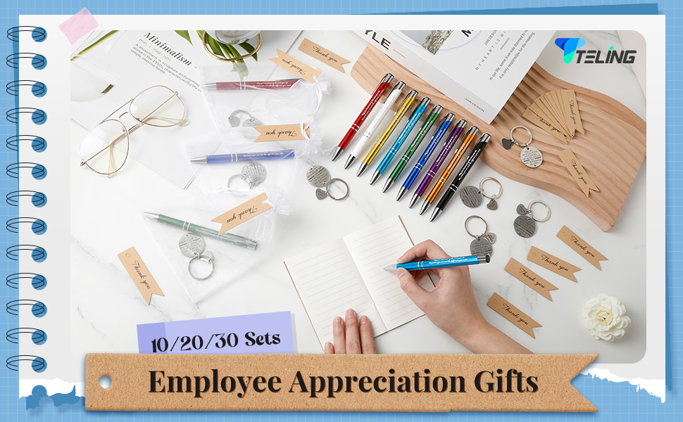 Teling Employee Appreciation Gifts Bulk Keychains for