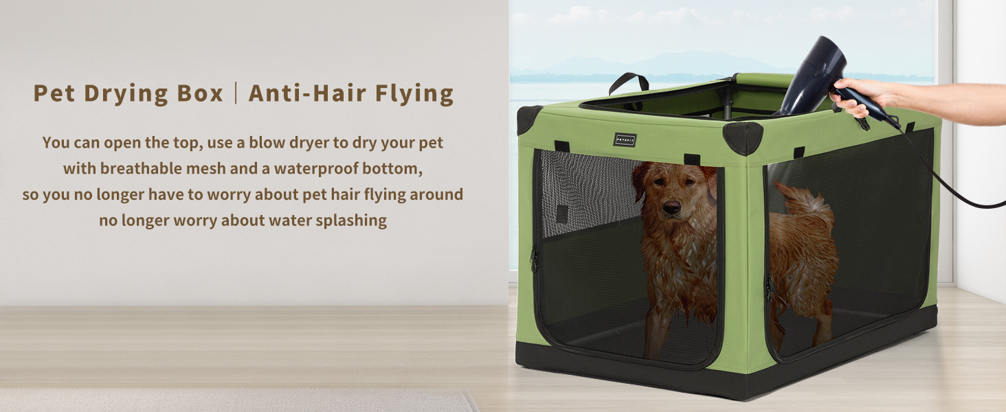 Petsfit Soft Dog Crate, Adjustable Fabric Cover by Spiral