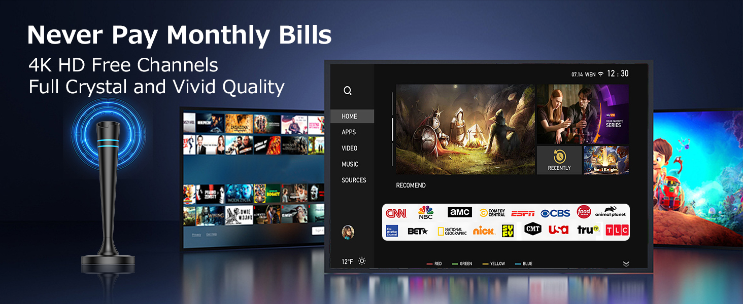 digital antenna for smart tv indoor