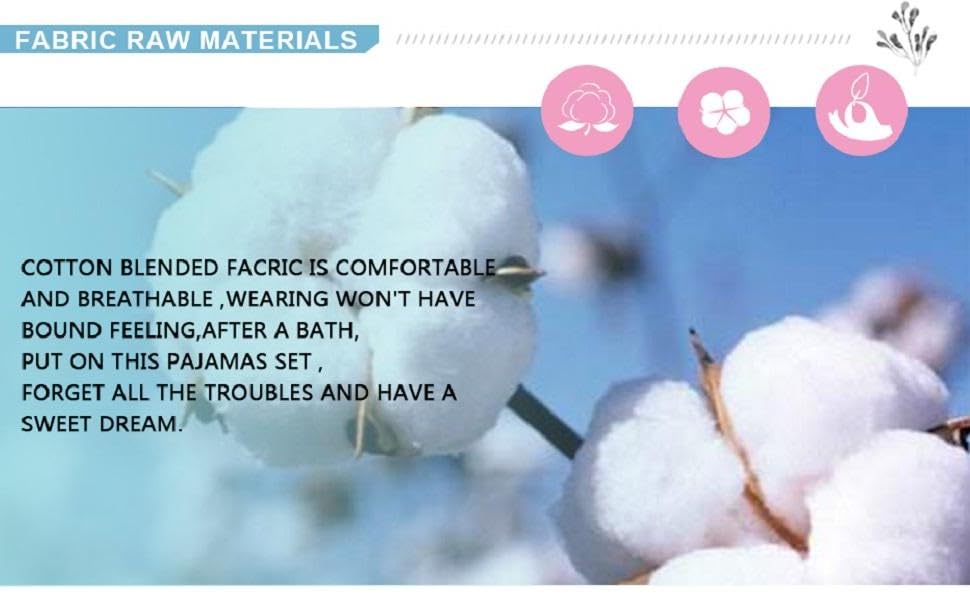 PNAEONG Girls's Cotton Nightgown Sleepwear Brief Sleeves Shirt Informal Print Sleepdress 19 cotton