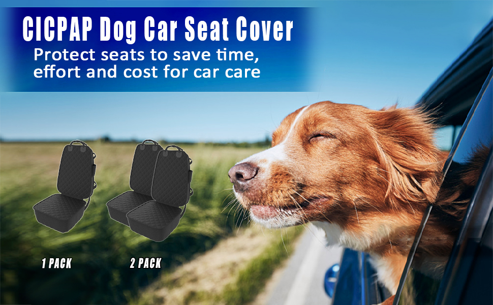 Upgraded Dogs Car Seat Cover, Pet Car Seat Cover Front Seat Cover for
