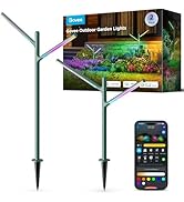 Govee Outdoor Garden Lights 2 Pack, RGBWWIC Smart LED Pathway Lights for Garden Decor, 16 Million...