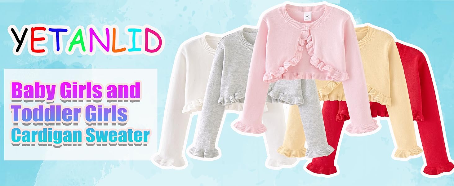 7015-baby girls cardigan sweater