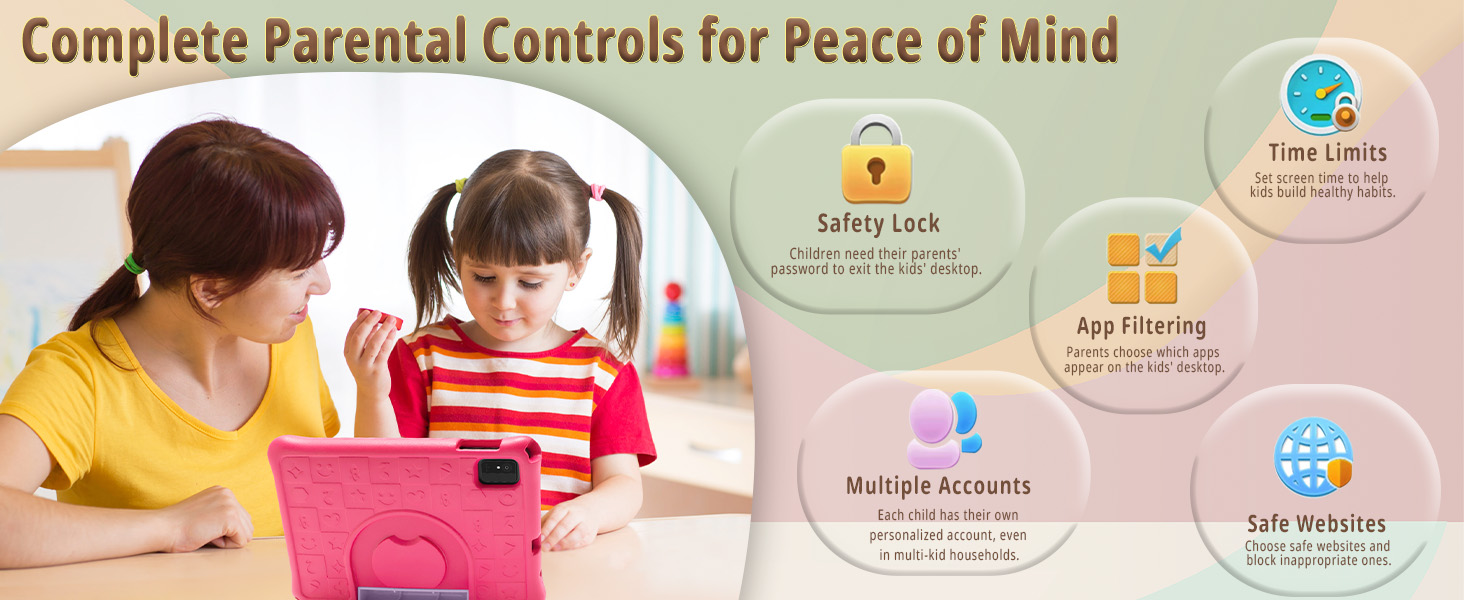 Kids Tablet with Complete Parental Controls