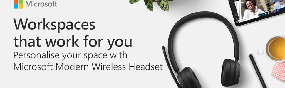 Microsoft Modern Wireless Headset - Black : Buy Online at