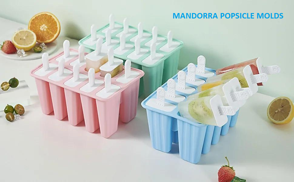 Homemade Popsicle Molds Shapes, 10pcs Silicone Ice Pop