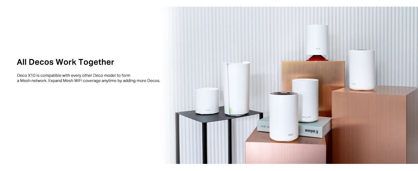 Deco X10 AX1500 Whole Home Mesh Wi-Fi 6 System